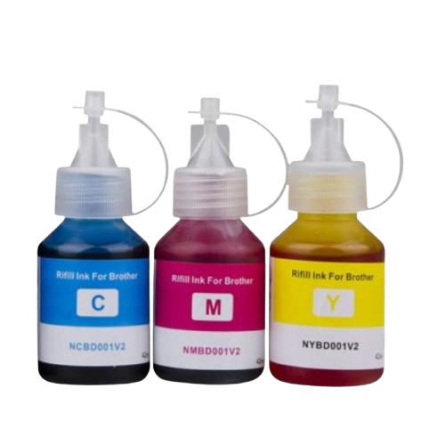 Pack de 3 Bouteilles d'encre compatible BROTHER